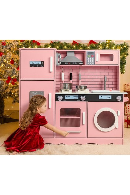 Bucatarie din lemn idealSTORE,Dimensiuni 97x30x94 cm,Echipata cu Efecte luminoase si Sonore