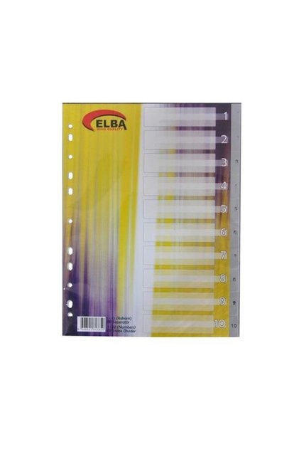 Separator 1-10 Numerisani Plastični A4
