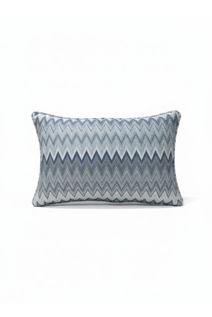 Zigzag Pattern Avant-Garde Throw Pillow Cover 35*50 Shiny Woven Fabric Luxury Series