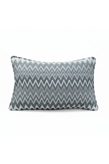 Zigzag Pattern Avant-Garde Throw Pillow Cover 35*50 Shiny Woven Fabric Luxury Series