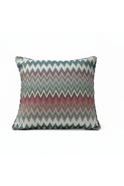 Zigzag Pattern Avant-Garde Throw Pillow Cover 45*45 Shiny Woven Fabric Luxury Series
