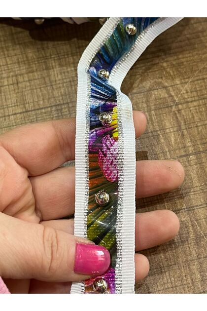 2.5 cm Wide Steel Stone Colored Ribbon Sewing Accessory 1 Meter