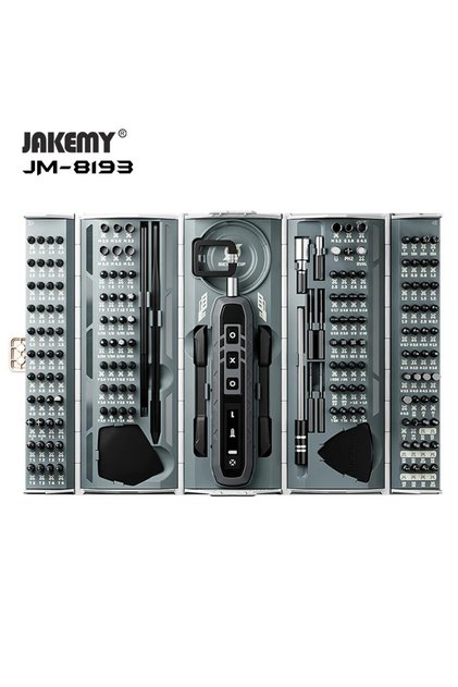 180 in 1 Electric JAKEMY 180 in 1 Precision Electric Screwdriver Set Cordless Magnetic Screwdriver E