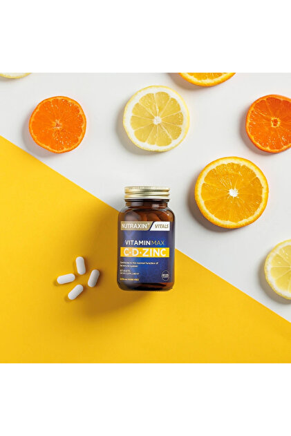 Nutraxin Vitamin Max C-D-Zinc 60 Tablet Çinko ve c, d vitaminleri