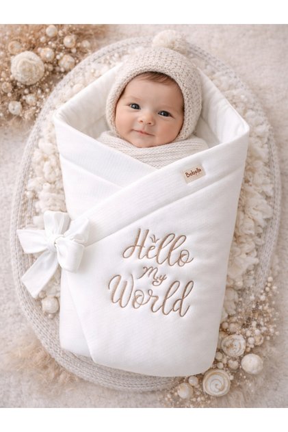 100% Cotton Baby Blanket Swaddle Girl Boy Unisex Hospital Take-Home Newborn