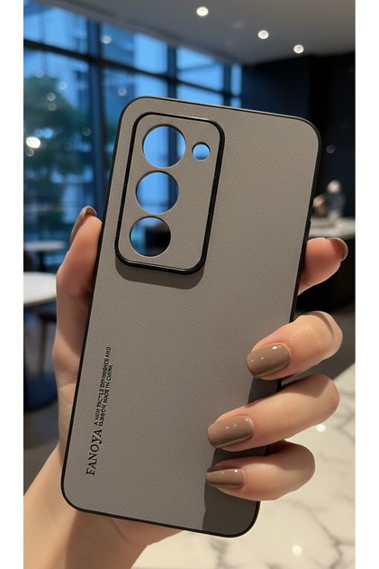 Leather Design Non-Slip Non-Yellowing Non-Dust Tpu Case Compatible with Xiaomi Redmi 15