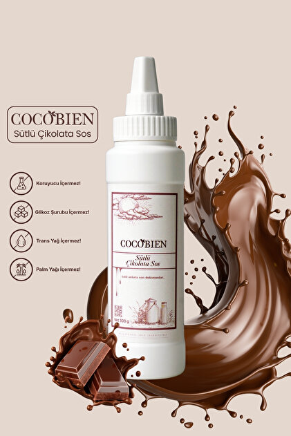Cocobien Chocolate Sütlü Tatlı Sos (Glutensiz) 300 Gr Waffle
