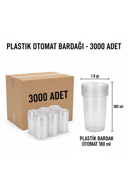 7 Oz Kartı Bardak 3000'li Koli
