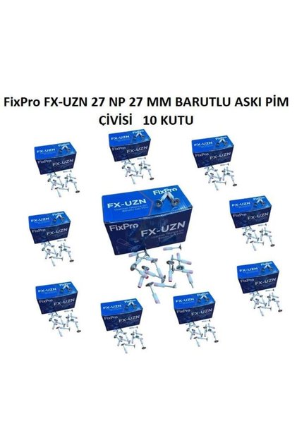 FX-UZN BARUTLU O TİPİ ASKI PİM ÇİVİSİ 1000 Adet