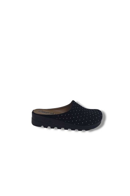 Capri 300 Women's Black Suede Stone Closed Toe Room Slippers