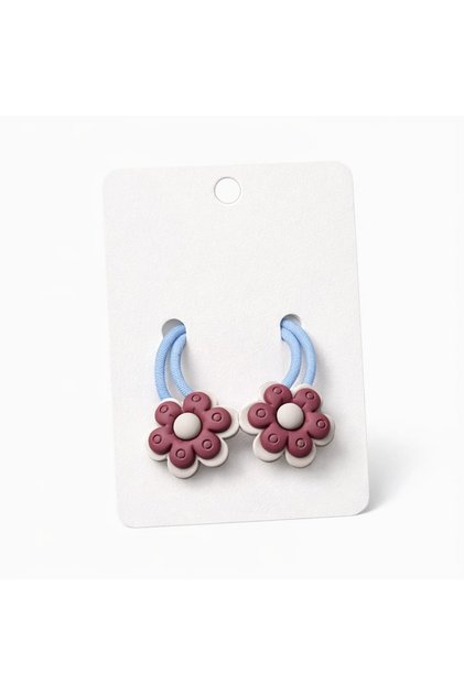 Burgundy Cartoon Animal & Fruit Design Hair Clip
