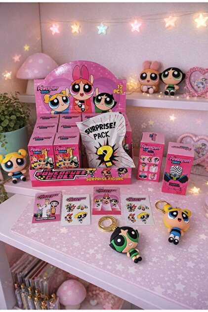 sofun Powerpuff Girls Karakter Sürpriz Paket Anahtarlık Figür 1
