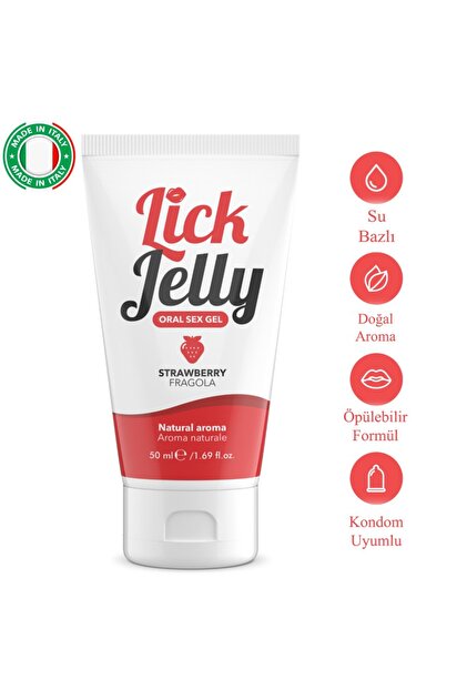 İntimateline Lick Jelly Natural Çilek Aromalı Premıum İtalyan