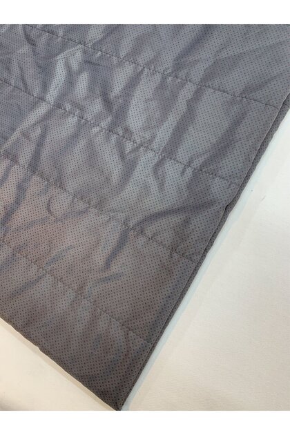 Gray Patterned Quilted Fabric Montluk - Single Sided