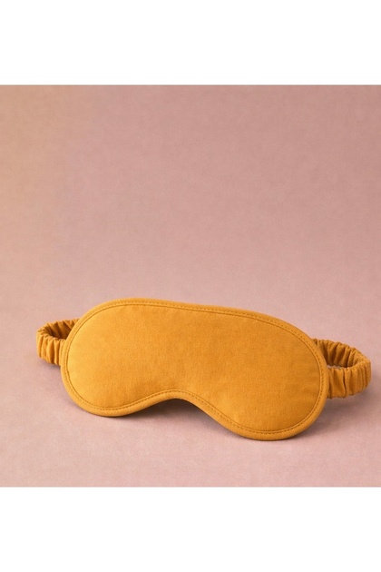Mustard 100% Cotton Sleeping Eye Patch (1 Piece)