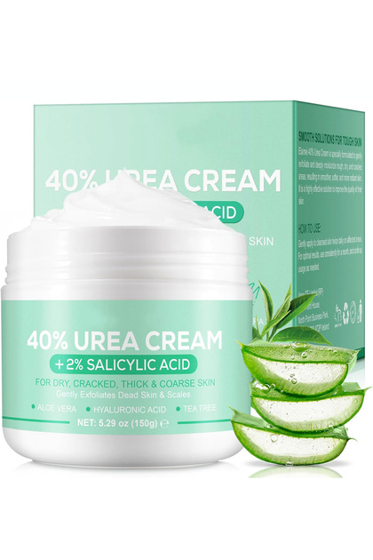 Cremă cu 40% uree și 2% acid salicilic pentru piele uscată și crăpată – Îngrijirea picioarelor și a mâinilor, 150 g