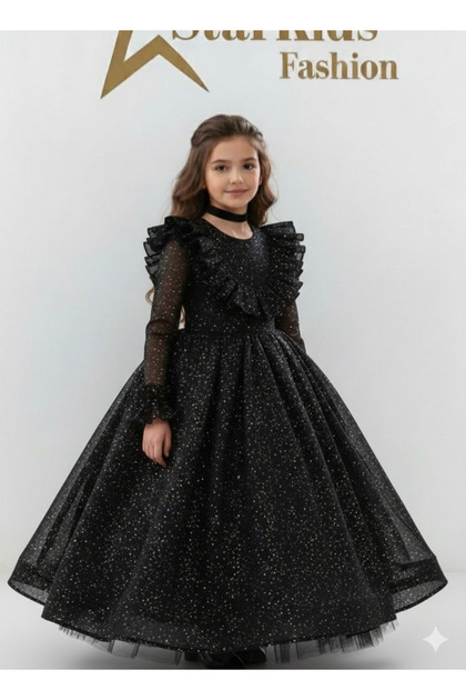 girls graduation dress Big Girl Tulle Puffy Long Sleeve Lace Dress Kids Sequin Dress Formal Evening Prom (Blue, 4-5 Years): Clothing, Shoes & Jewelry This royal blue kindergarten graduation gown is made from high School Graduation Little Girl Graduation
