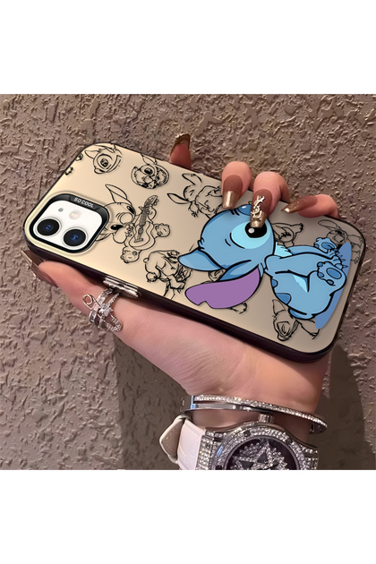 iPhone 11 Compatible High-Quality Cartoon Printed Case, Stylish Multi-Faceted Full Protective Cover