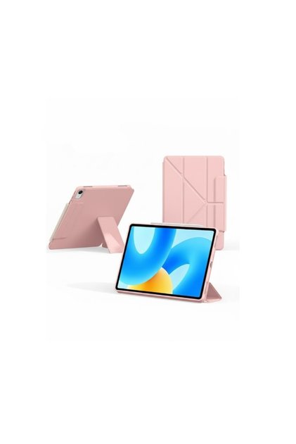 Πολυπτυχωτή θήκη, iPad 10/11 (A16), 10,9-11 ίντσες, πτυσσόμενη βάση πολλαπλών γωνιών, προστασία 360 μοιρών, ροζ