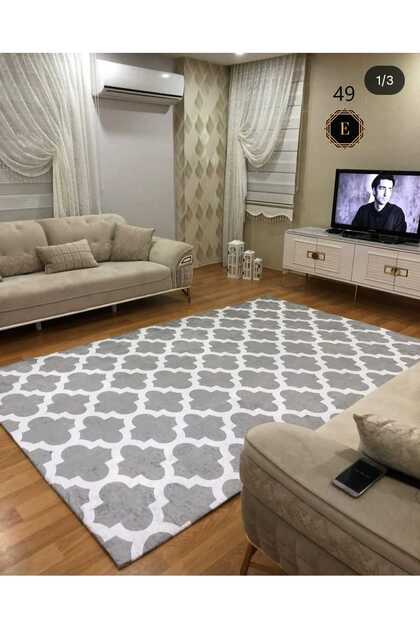 Elastic Velvet Thin Fabric Carpet Cover - Washable - 4M²=160X230 Cm, 6M²=200X300 cm