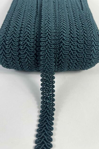 Dark Green Ram Horn Ribbon – Decorative Border Trim and Handicraft Accessory (3 Meters)