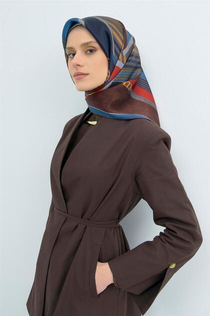 Saf İpek Twill Eşarp 9521D 53