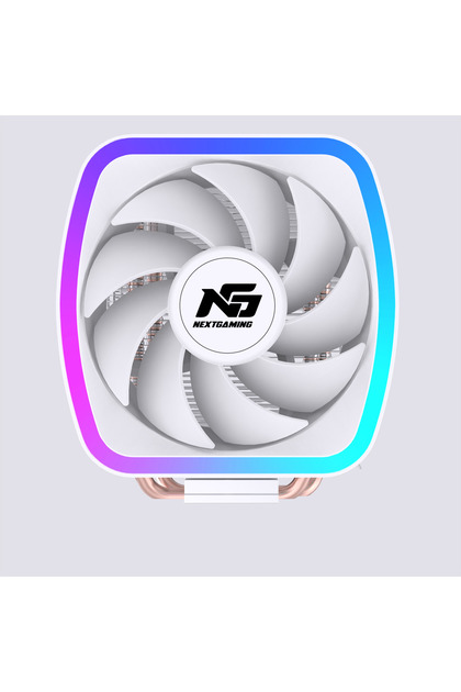 NG Frost 200 120W TDP F-RGB Fanlı Sessiz Kule Tipi CPU 2 Borulu Soğutucu Beyaz