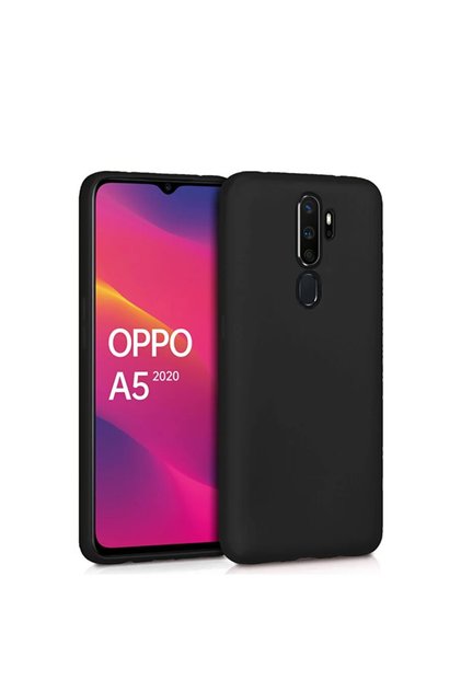 Oppo A5 2020 Compatible Black Velvet Phone Case with Inner Velvet