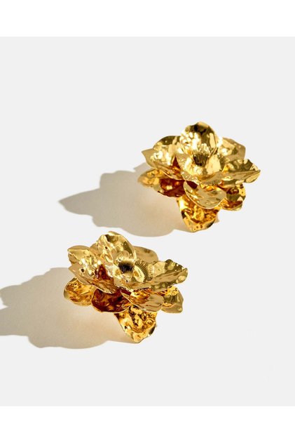 Women Gold Embellished Earrings