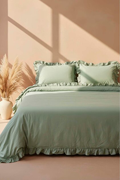 Milagros Pampas Double 100% Cotton Duvet Cover Set - 4 Piece Dowry Set