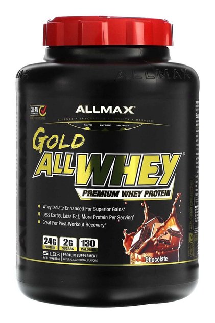 Gold AllWhey, Premium Whey Protein, Chocolate, 5 lbs (2.27 kg)