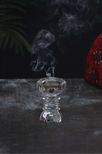 Luxury crystal glass incense burner