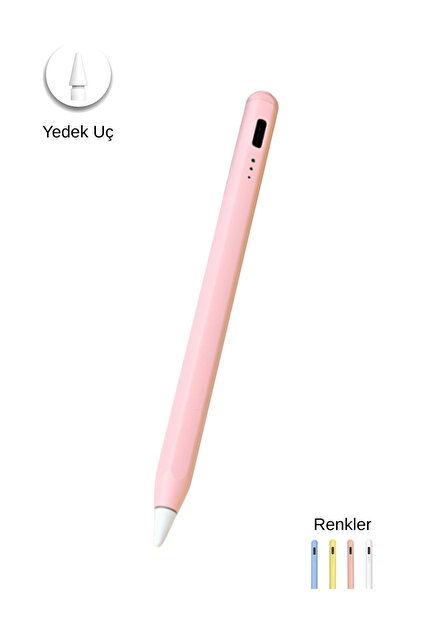 Fuchsia iPad Air ve Pro Uyumlu Eğime Duyarlı Avuç İçi Reddetmeli