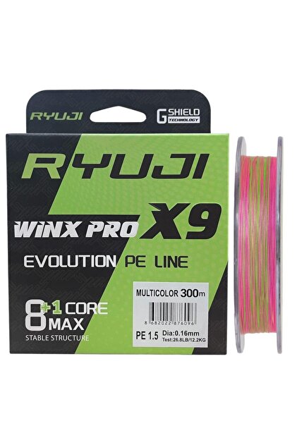 Ryuji WinX Pro X9 300mt 0.16mm İp Misina Multi Color - Fiyatı