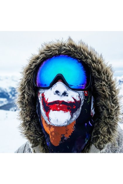 Joker Facemask kar maskesi snowboard kayak buff bandana cırt cırtlı