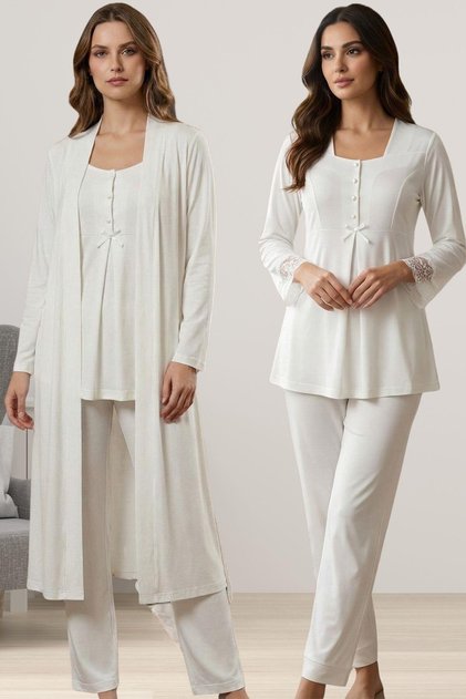 Maternity Pajama Set with Dressing Gown