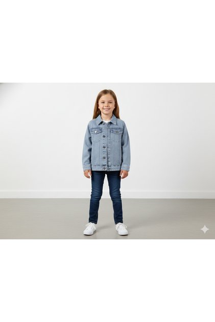 Girl's Denim Jacket Printed