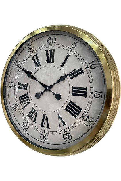 Zentime 60 Cm Gold Lüks Duvar Saati