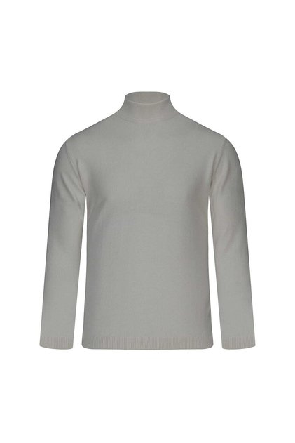 Stone Regular Fit Half Turtleneck Wool Sweater