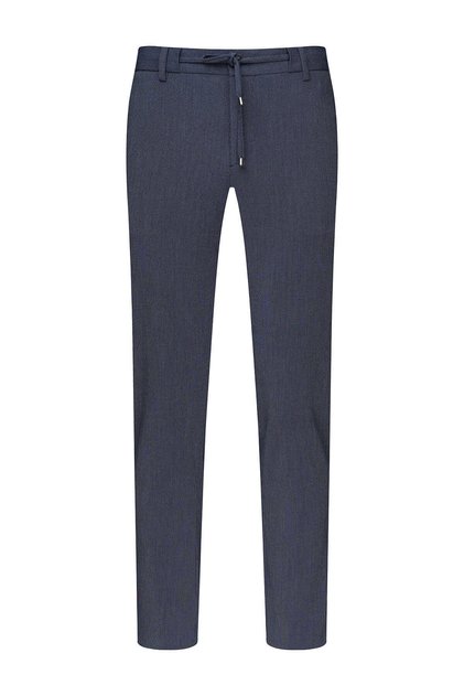 Navy Blue Relaxed Fit Side Pocket Jogger Trousers
