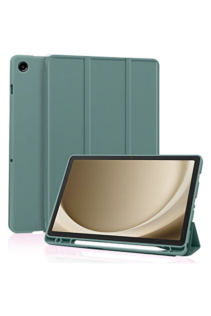 Θήκη για Samsung Galaxy Tab A11 Plus / A9 Plus - Τριπλής Αναδίπλωσης - Πράσινη