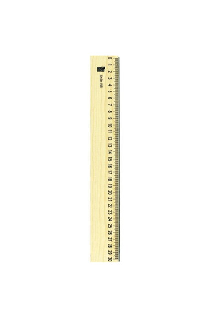 Rigla din lemn, 30cm,