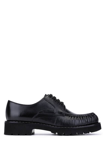 Men's Genuine Leather Black Casual Shoes