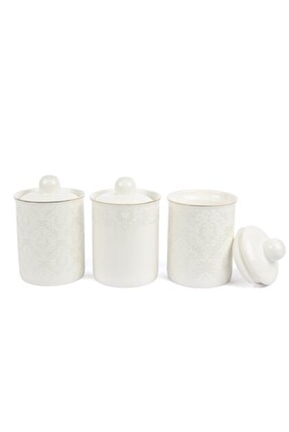 Mikasa Moor Mystic Floral 3lü Kavanoz Seti 13x14cm 500ml - Fiyatı