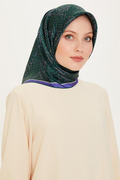 بنقشة المونوغرام سورا ساف حرير وشاح 9228D 85