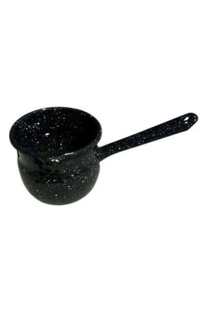 Ibric bombat negru, emailat 350 ml