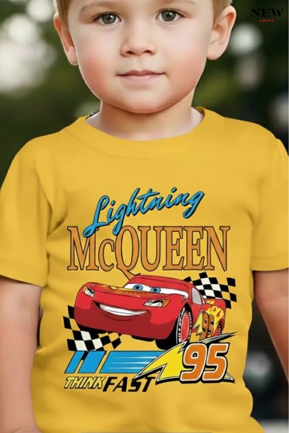 Mc Queen Printed Unisex Children's T-Shirt