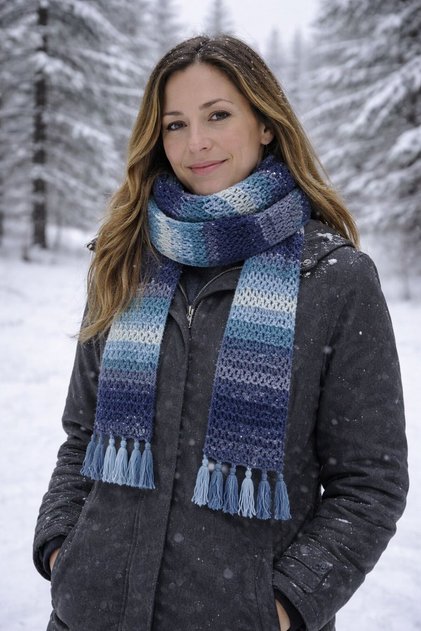 Handmade Knitted Scarf | Winter Warm Clothing | Stylish and Timeless Design
