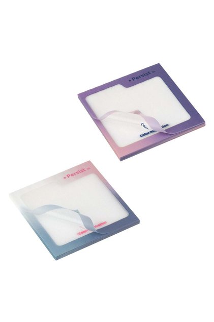 Set notițe adezive semi-transparente, 100 file/bucăți, 7.5x7.5cm – adezive, semi-transparente