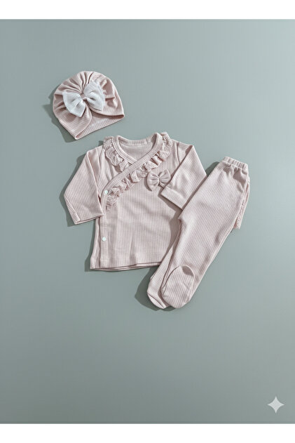 Gökçe Bebe KIZ BEBEK 10'LU YENİDOĞAN HASTANE ÇIKIŞI ZIBIN SETİ